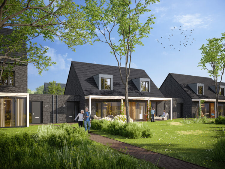 Houten veranda constructies aanbrengen voor het luxe nieuwbouwproject Noorderpolder Hofstee in Zierikzee.